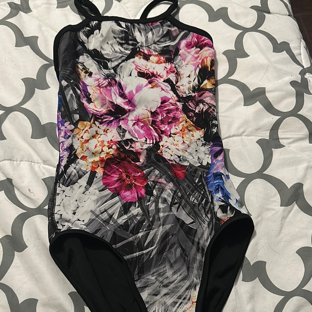 Bloch Floral Dance Costume - Black and Purple